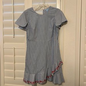 DRAPER JAMES - blue striped dress